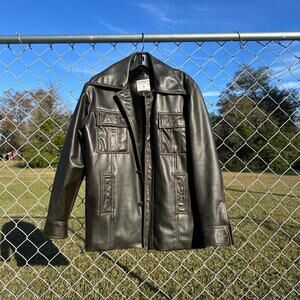 Coffee Brown 70s Vintage Leather Jacket